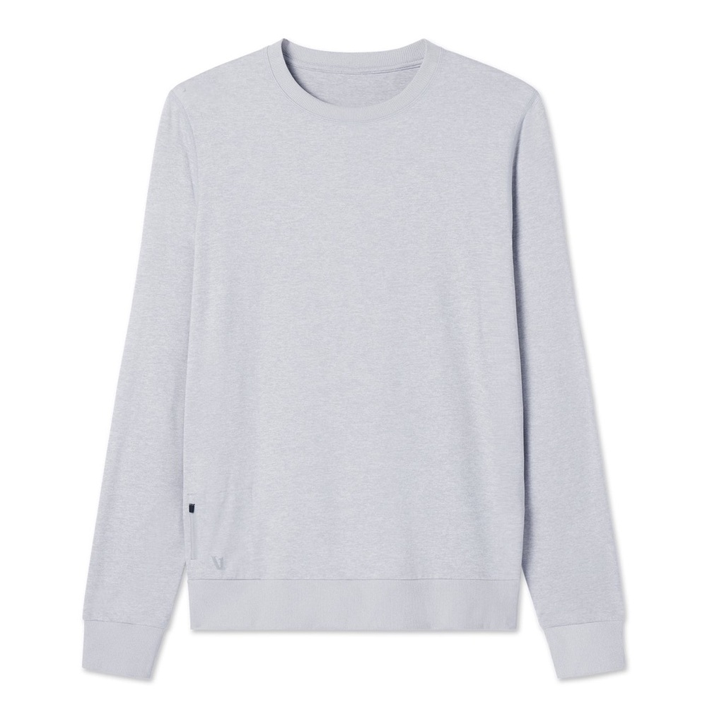 Vuori Ponto Performance Crew Platinum Heather -  Men’s XS